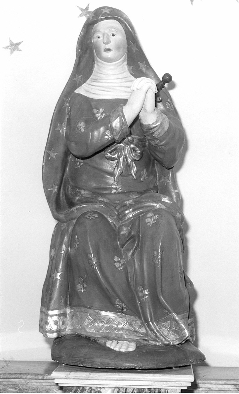 Madonna Addolorata delle Grazie di Paullo, Madonna Addolorata (scultura) - bottega lombarda (seconda metà sec. XVII)