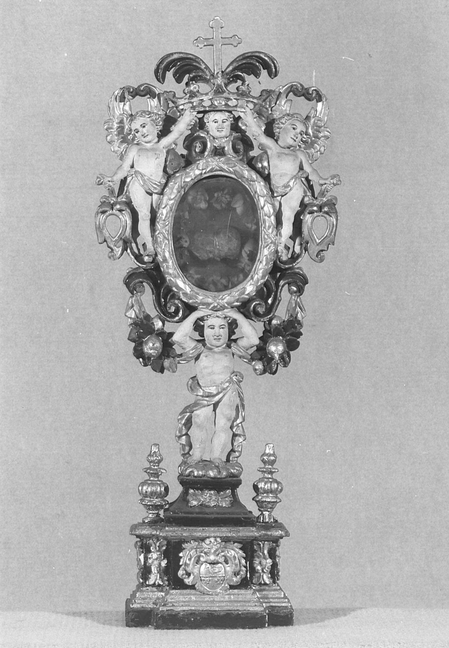 reliquiario - a ostensorio, serie - bottega lombarda (sec. XVII)