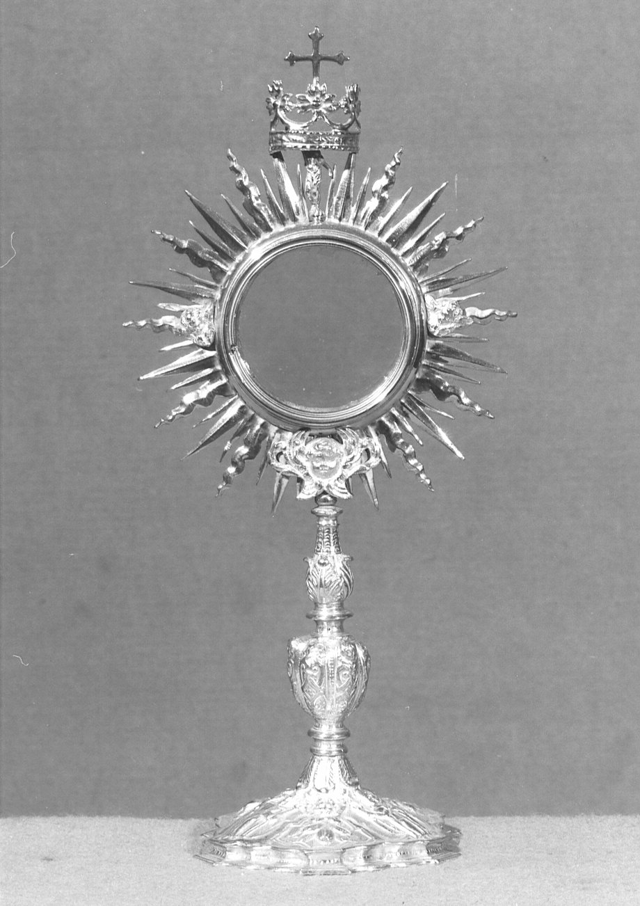 ostensorio - a raggiera - bottega lombarda (sec. XVII)