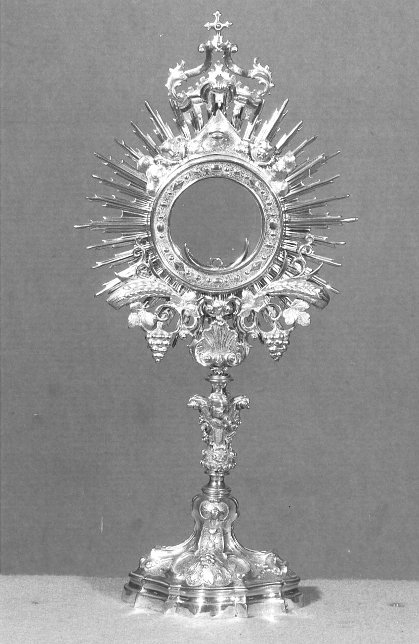 ostensorio - a raggiera - bottega lombarda (sec. XVIII)