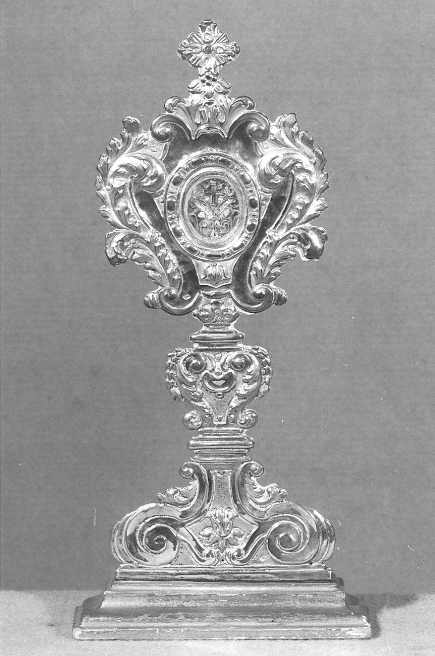 reliquiario - a ostensorio - bottega lombarda (metà sec. XVIII)
