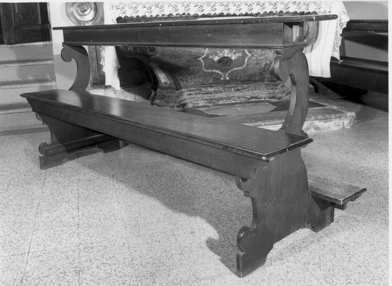 banco da chiesa - bottega lombarda (sec. XVIII)