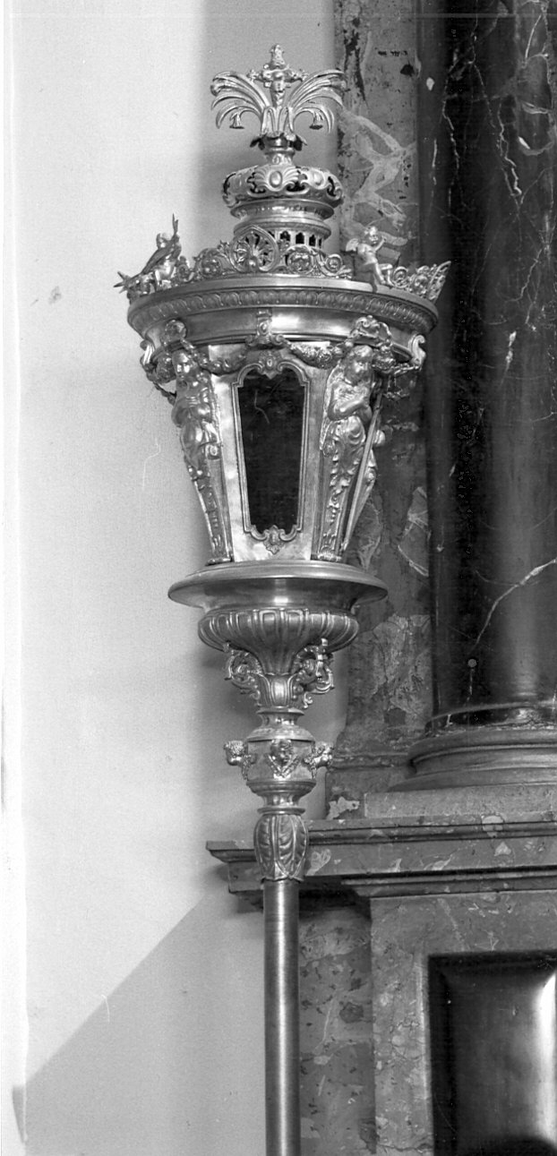 lanterna processionale, serie - bottega lombarda (sec. XIX)