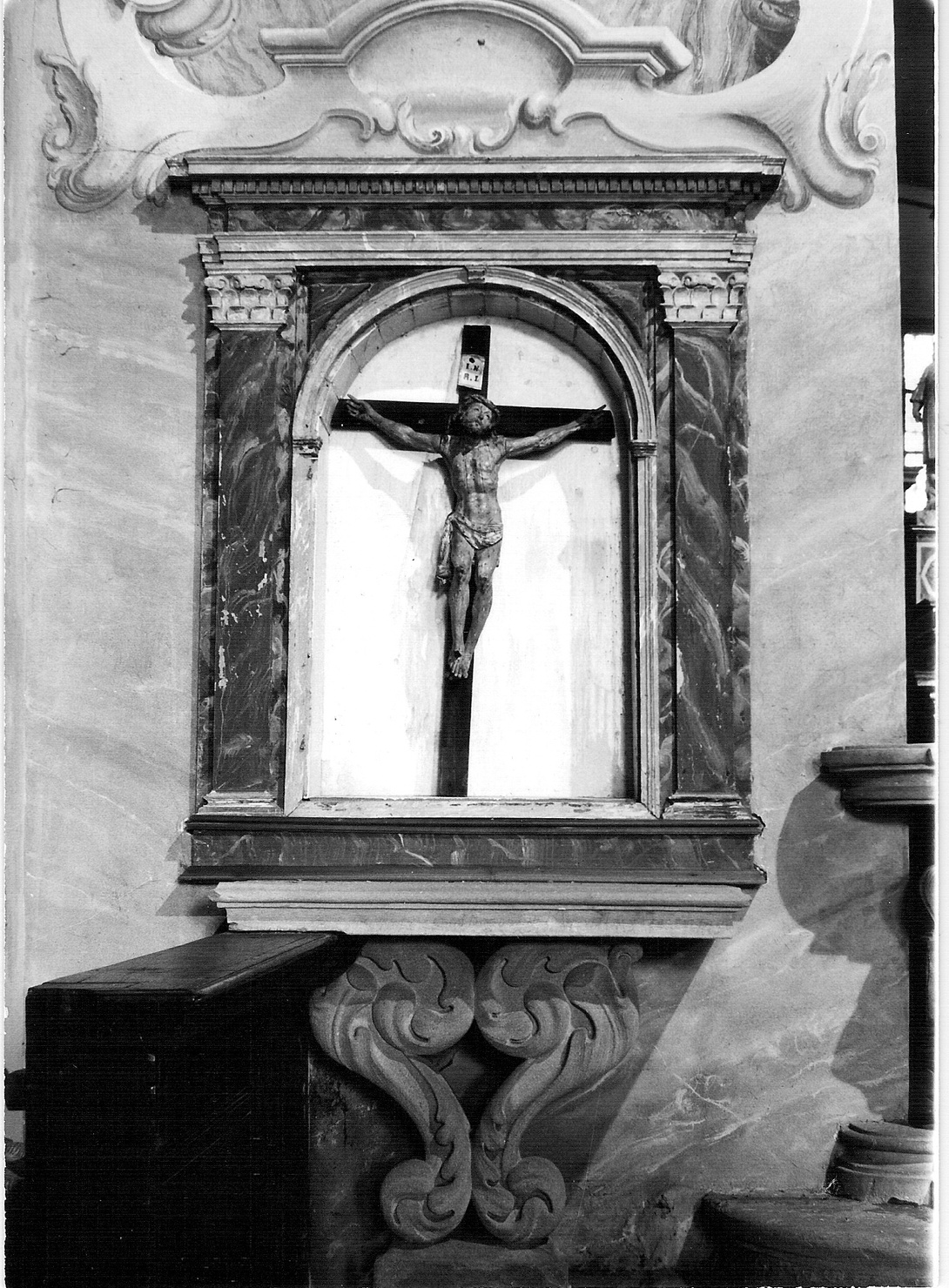 nicchia, coppia - bottega lombarda (sec. XVII)