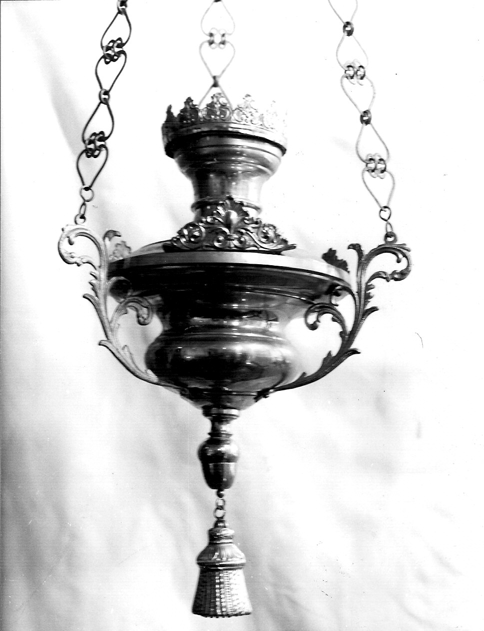 lampada pensile, coppia - bottega lombarda (seconda metà sec. XIX)