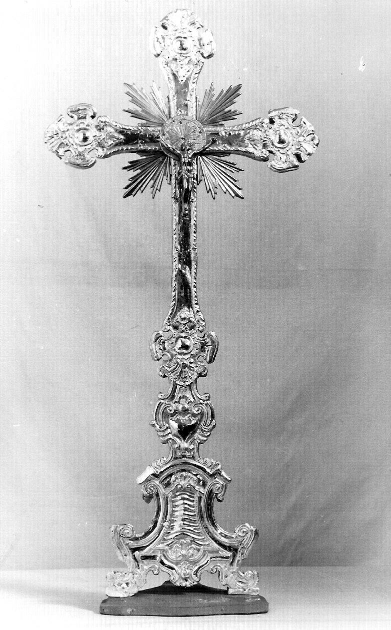 croce d'altare, opera isolata - bottega lombarda (sec. XVIII)