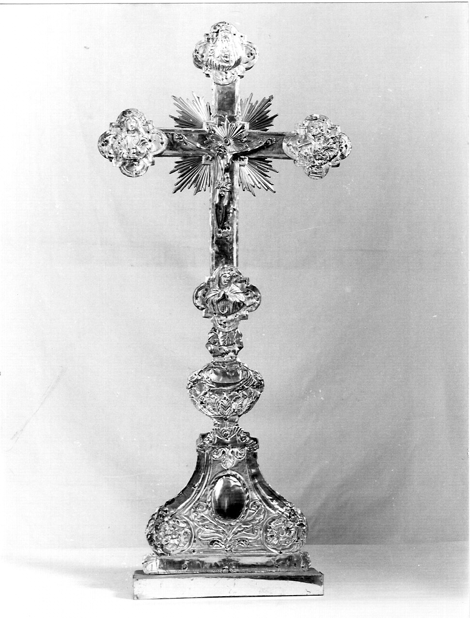 croce d'altare, opera isolata - bottega lombarda (sec. XVII)