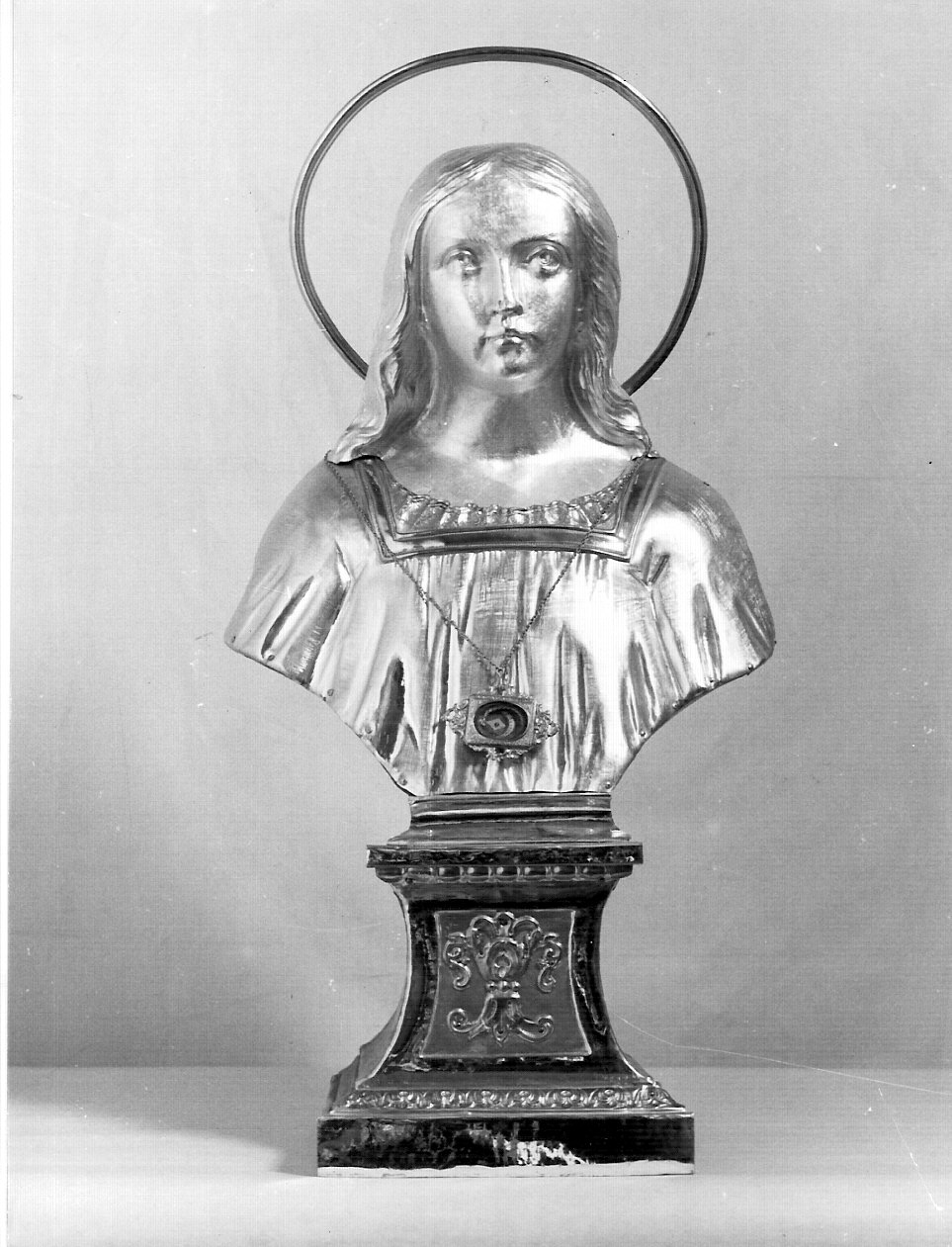 reliquiario - a busto, opera isolata - bottega lombarda (sec. XIX)