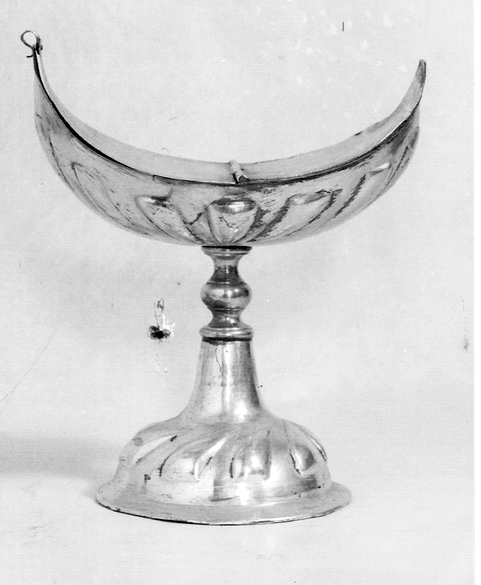 navicella portaincenso, opera isolata - bottega lombarda (sec. XVIII)