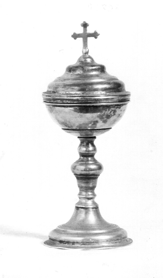 pisside da viatico, opera isolata - bottega lombarda (fine/inizio secc. XVII/ XVIII)