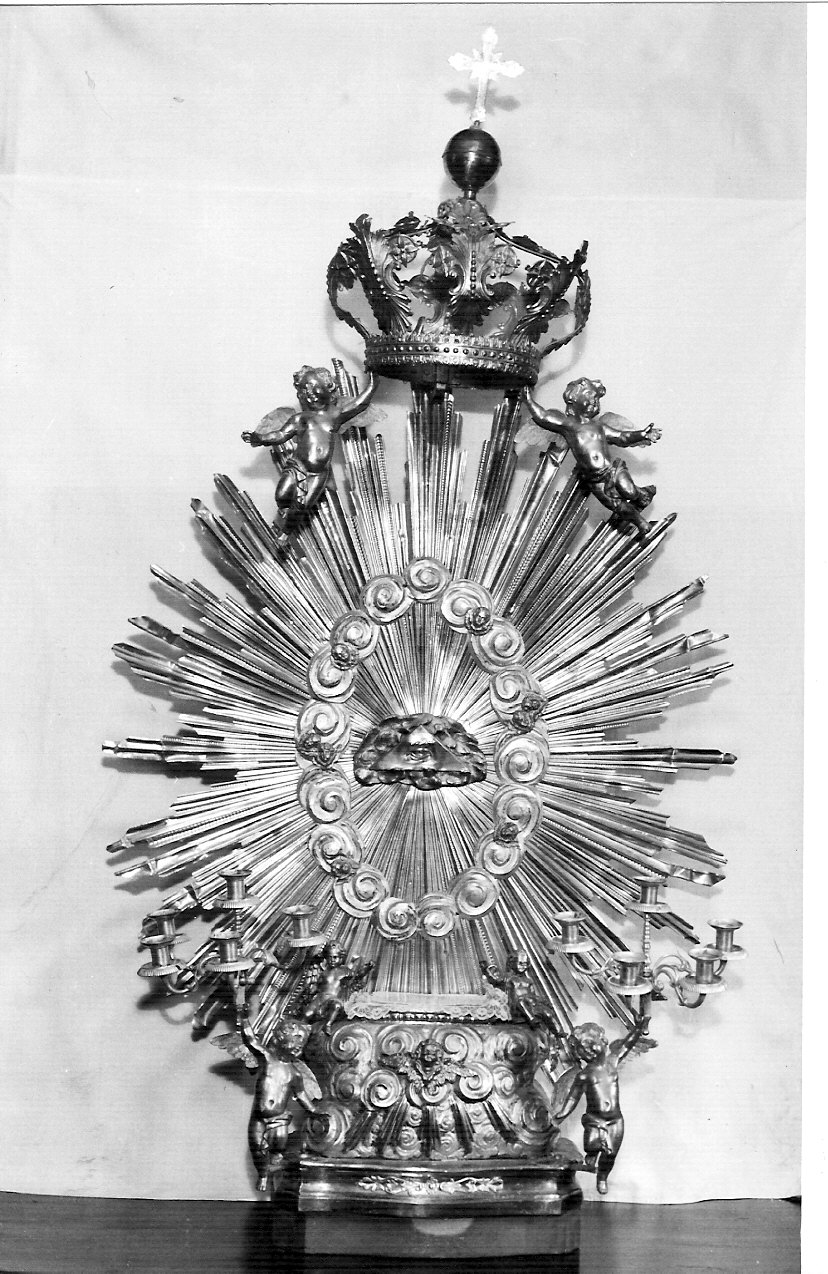 tronetto per esposizione eucaristica, opera isolata - bottega lombarda (sec. XX)