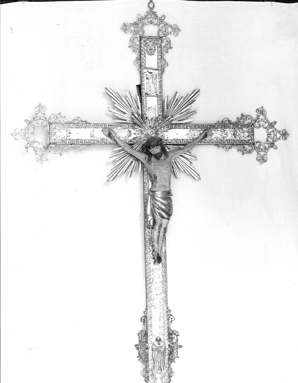 croce processionale, opera isolata - bottega lombarda (sec. XIX)