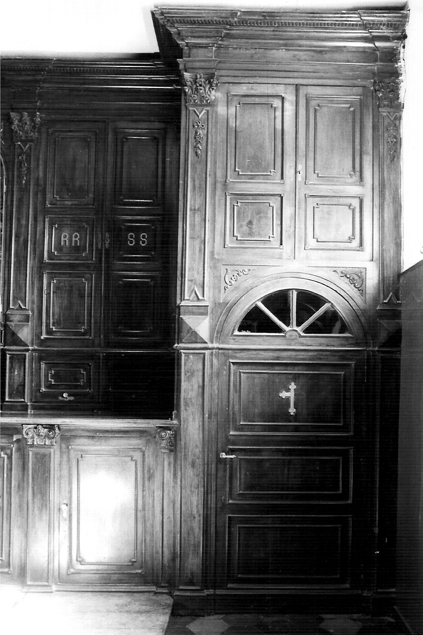 mobile da sacrestia, opera isolata di Panzeri Pietro (sec. XX)