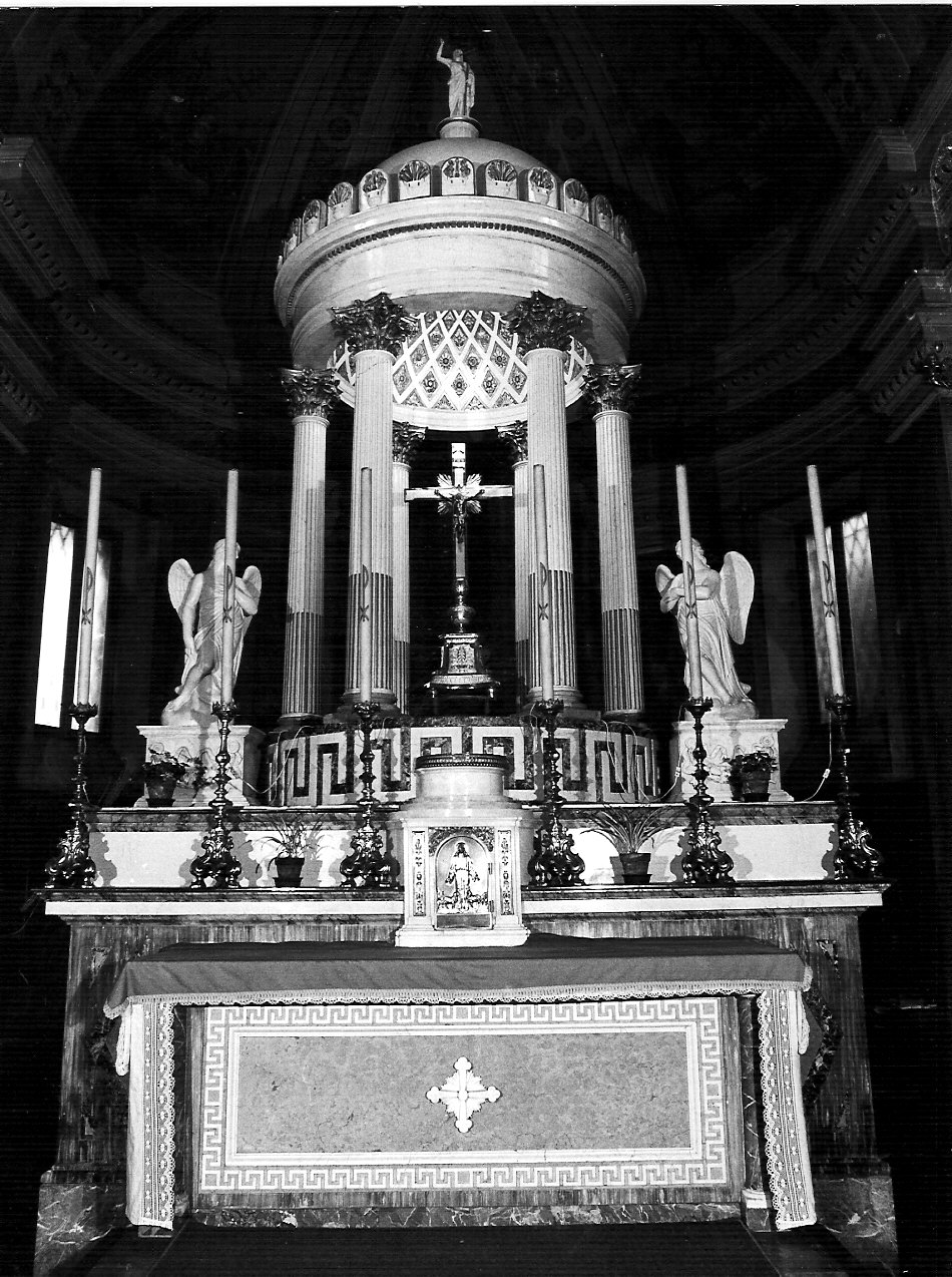 altare maggiore, opera isolata di Bovara Giuseppe (sec. XIX)