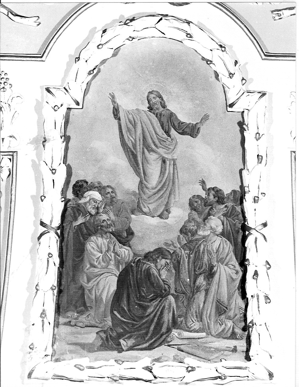 Trasfigurazione di Cristo sul Monte Tabor (decorazione plastico-pittorica, elemento d'insieme) di Radice Casimiro (sec. XIX)