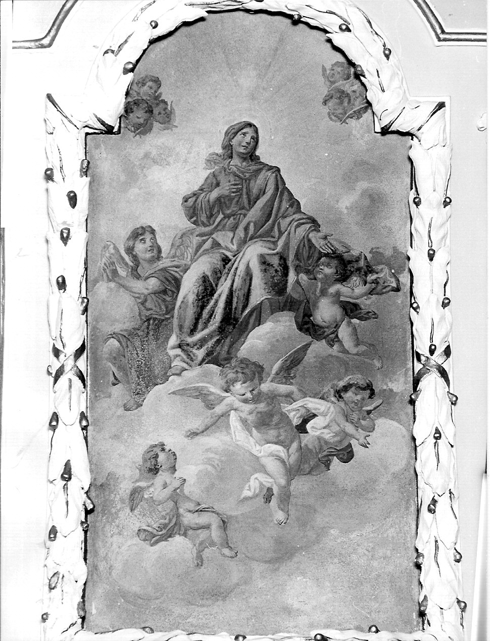 assunzione della Madonna (decorazione plastico-pittorica, elemento d'insieme) di Radice Casimiro (sec. XIX)