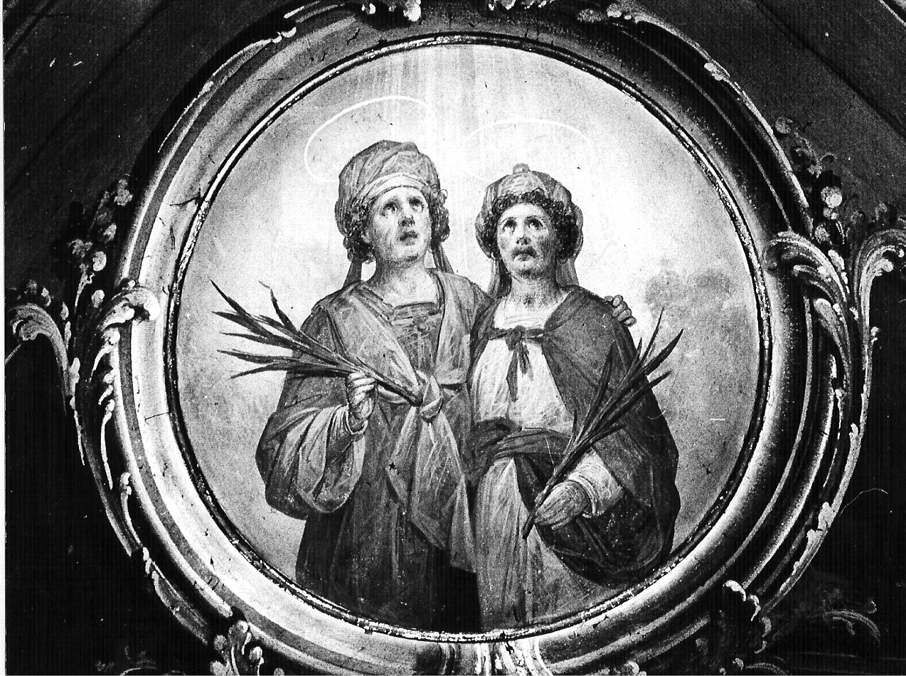 Santi Cosma e Damiano (decorazione pittorica, elemento d'insieme) di Tagliaferri Luigi (sec. XX)