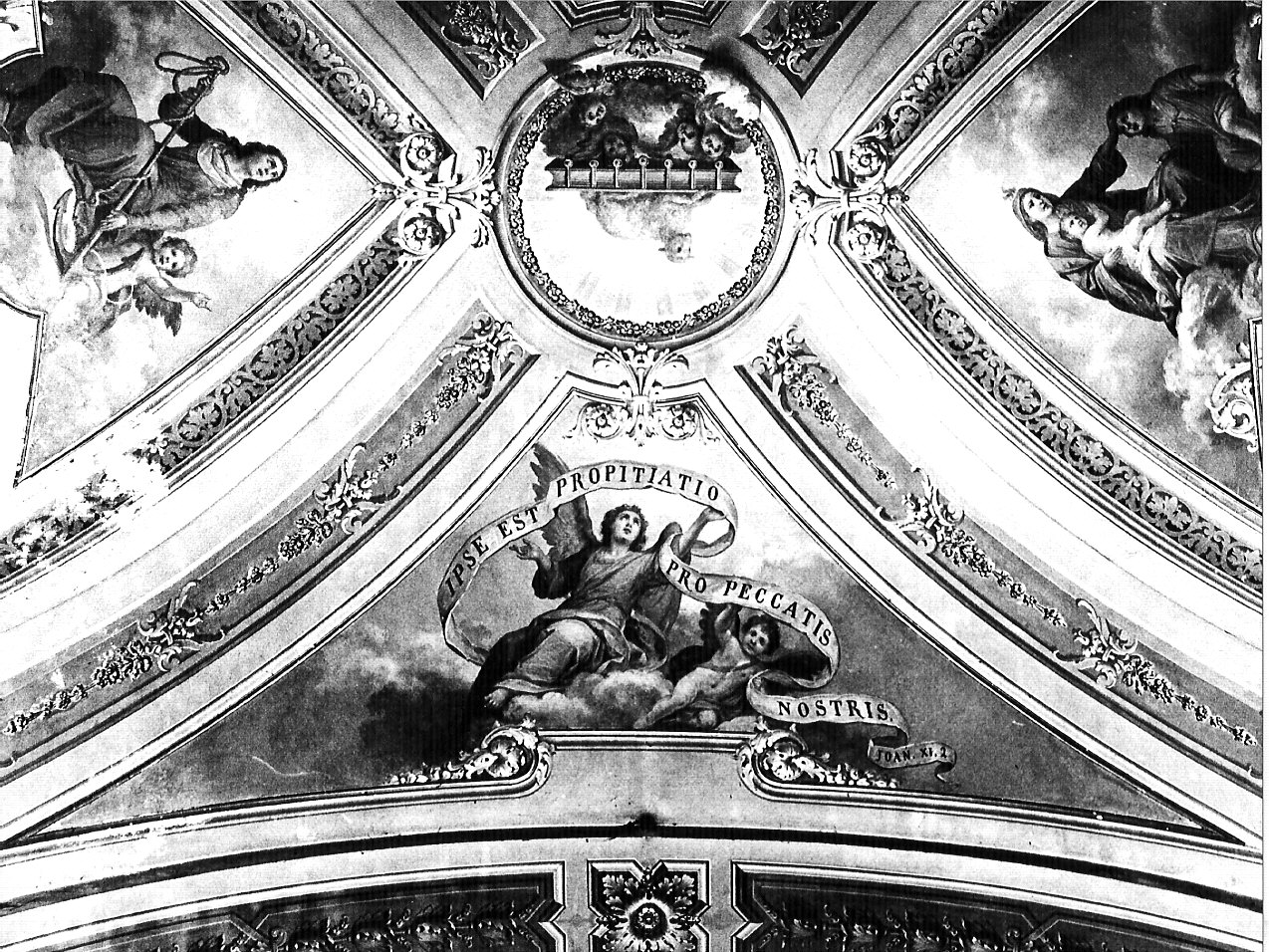 angelo (decorazione pittorica, elemento d'insieme) di Tagliaferri Luigi (sec. XX)