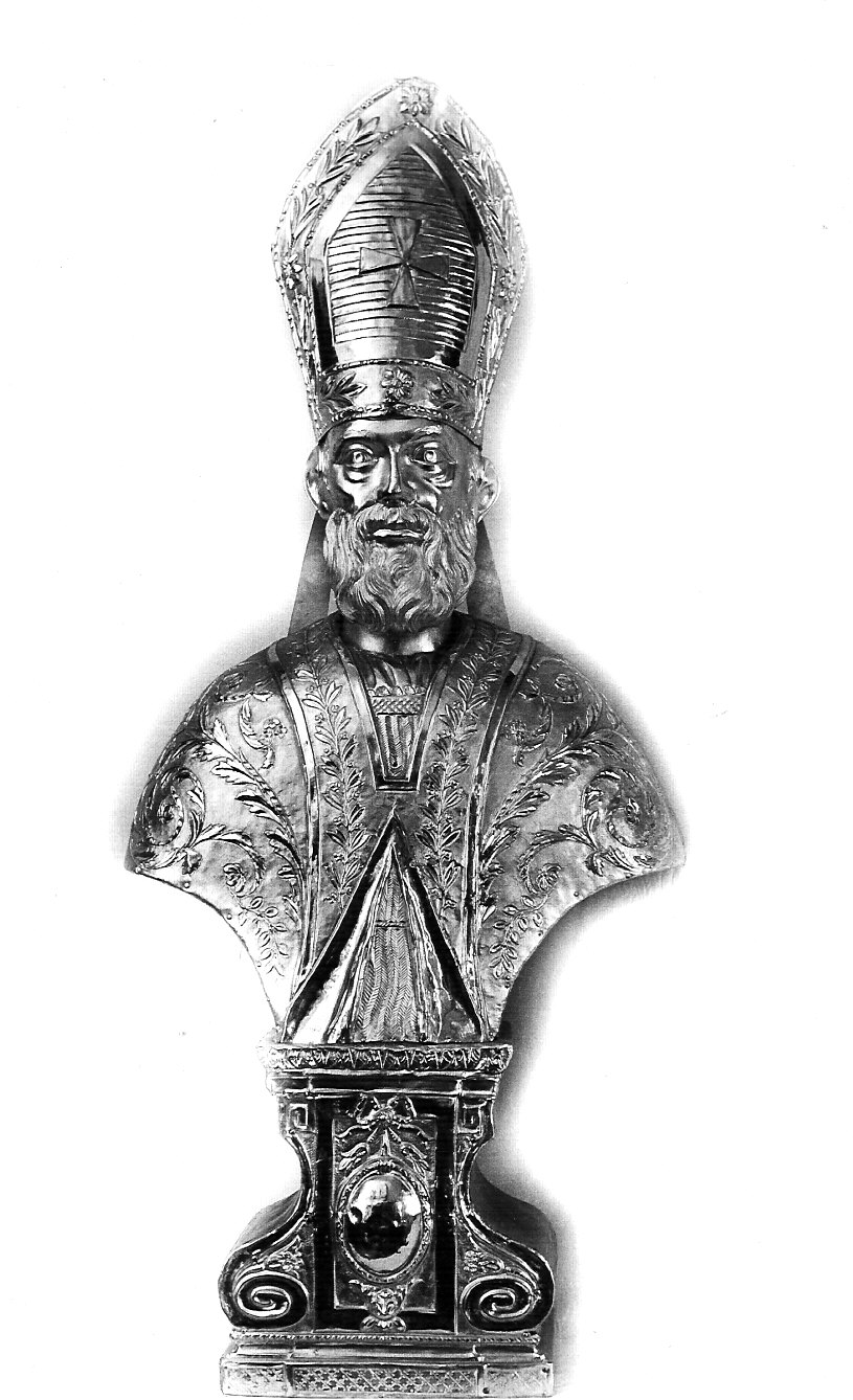 reliquiario - a busto, opera isolata - bottega lombarda (sec. XIX)