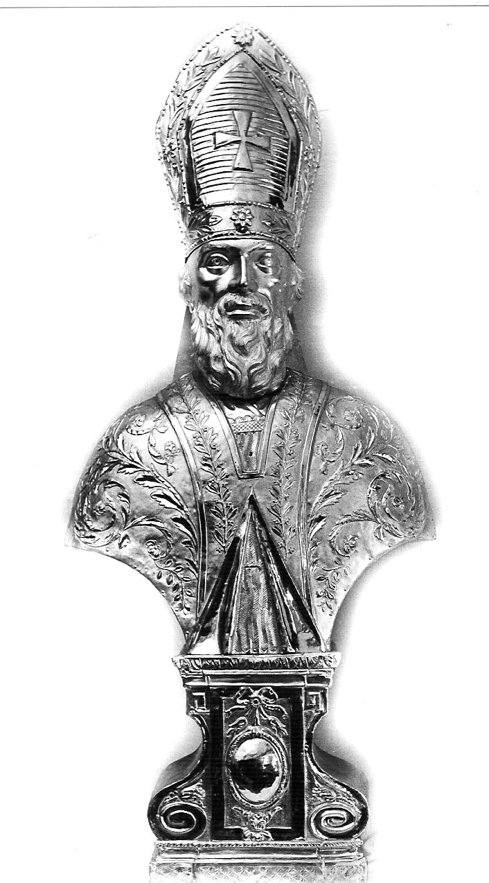 reliquiario - a busto, opera isolata - bottega lombarda (sec. XIX)