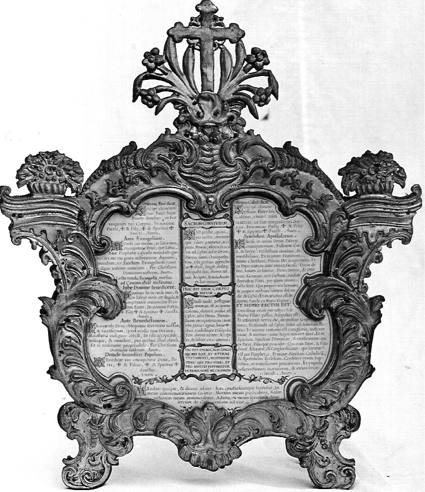 cartagloria, opera isolata - bottega lombarda (sec. XVIII)