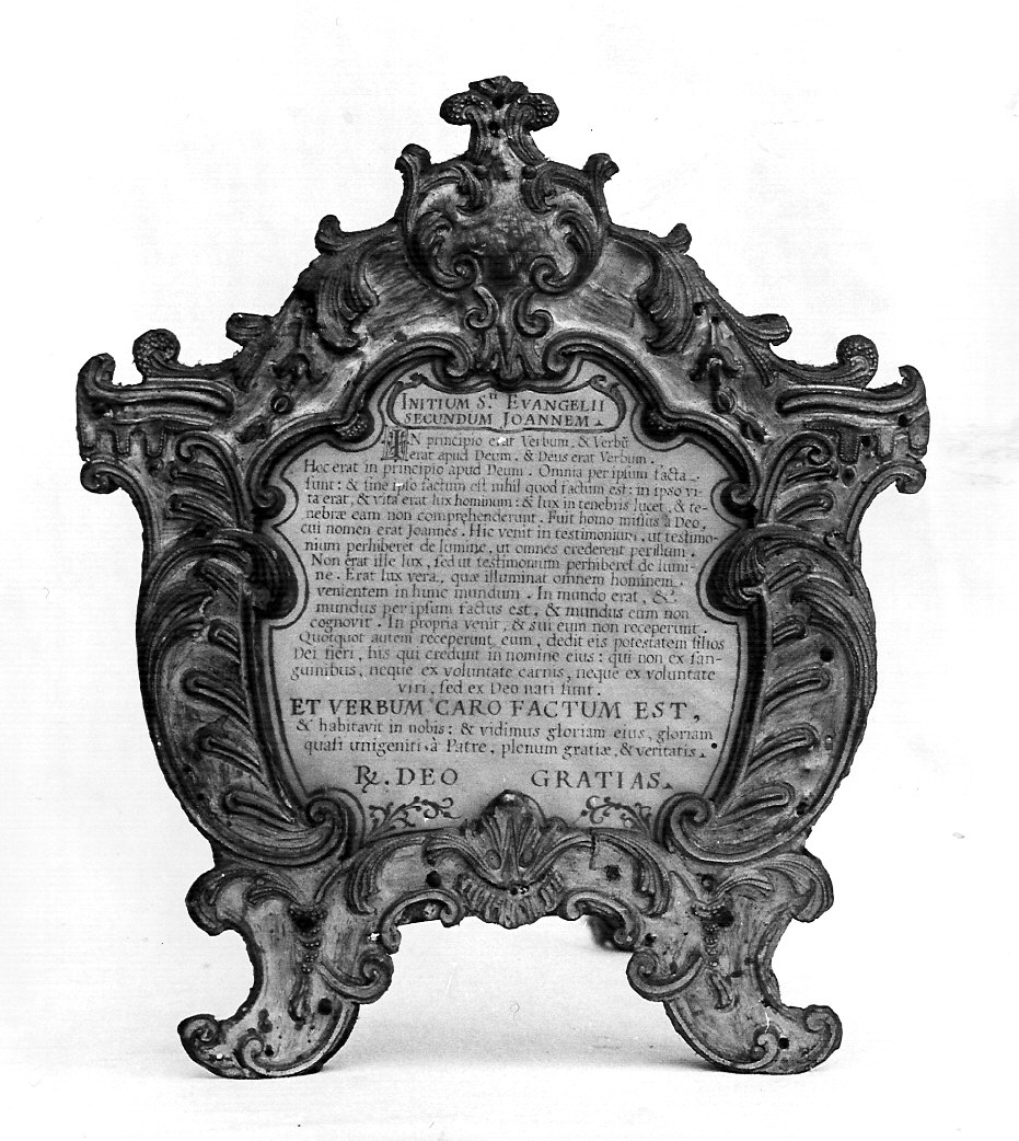 cartagloria, opera isolata - bottega lombarda (sec. XVIII)