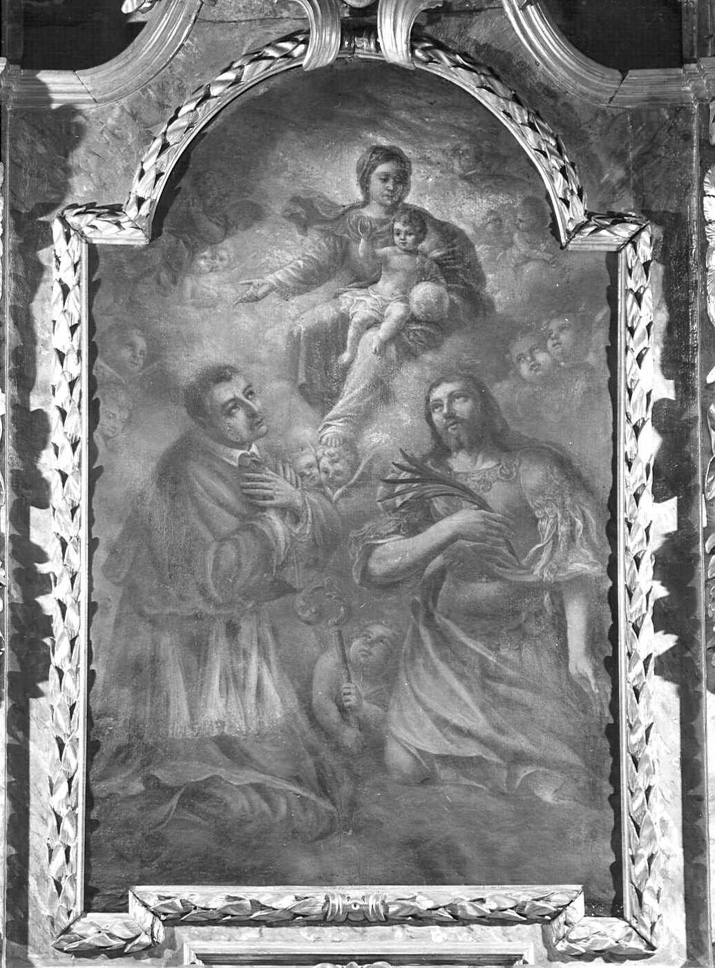 Madonna con Bambino e Santi (dipinto) - ambito lombardo (sec. XVII)
