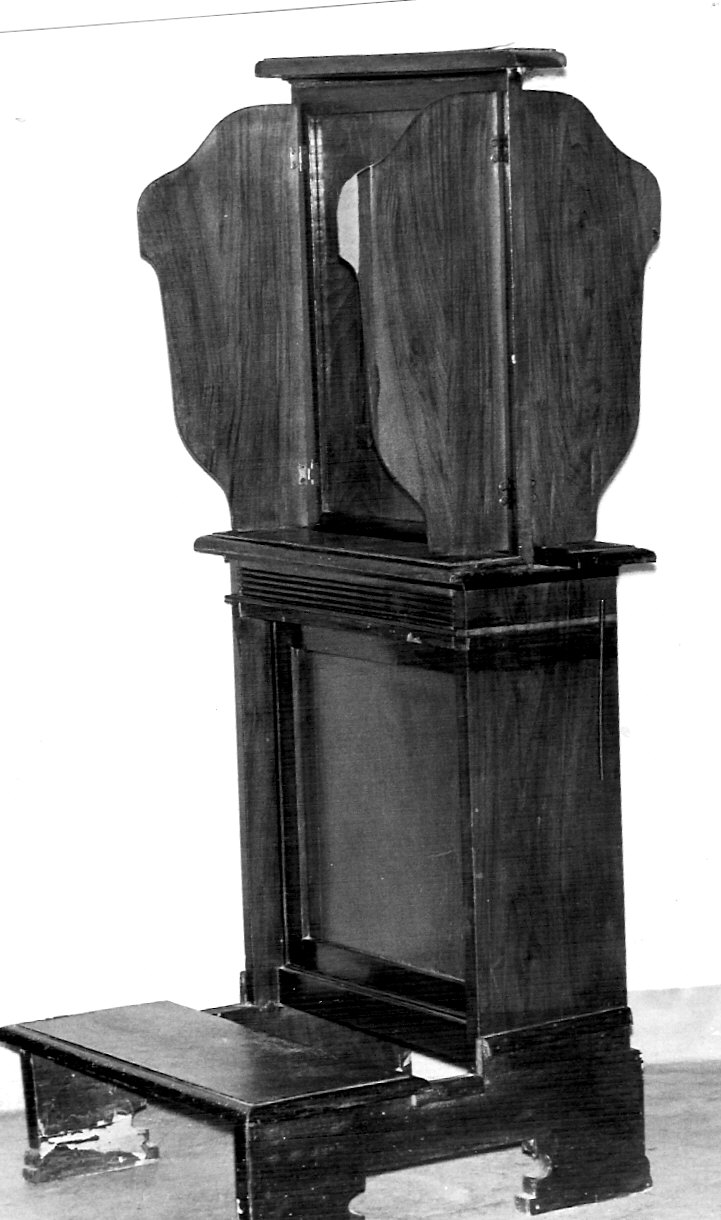 confessionale mobile, opera isolata - bottega lombarda (sec. XX)