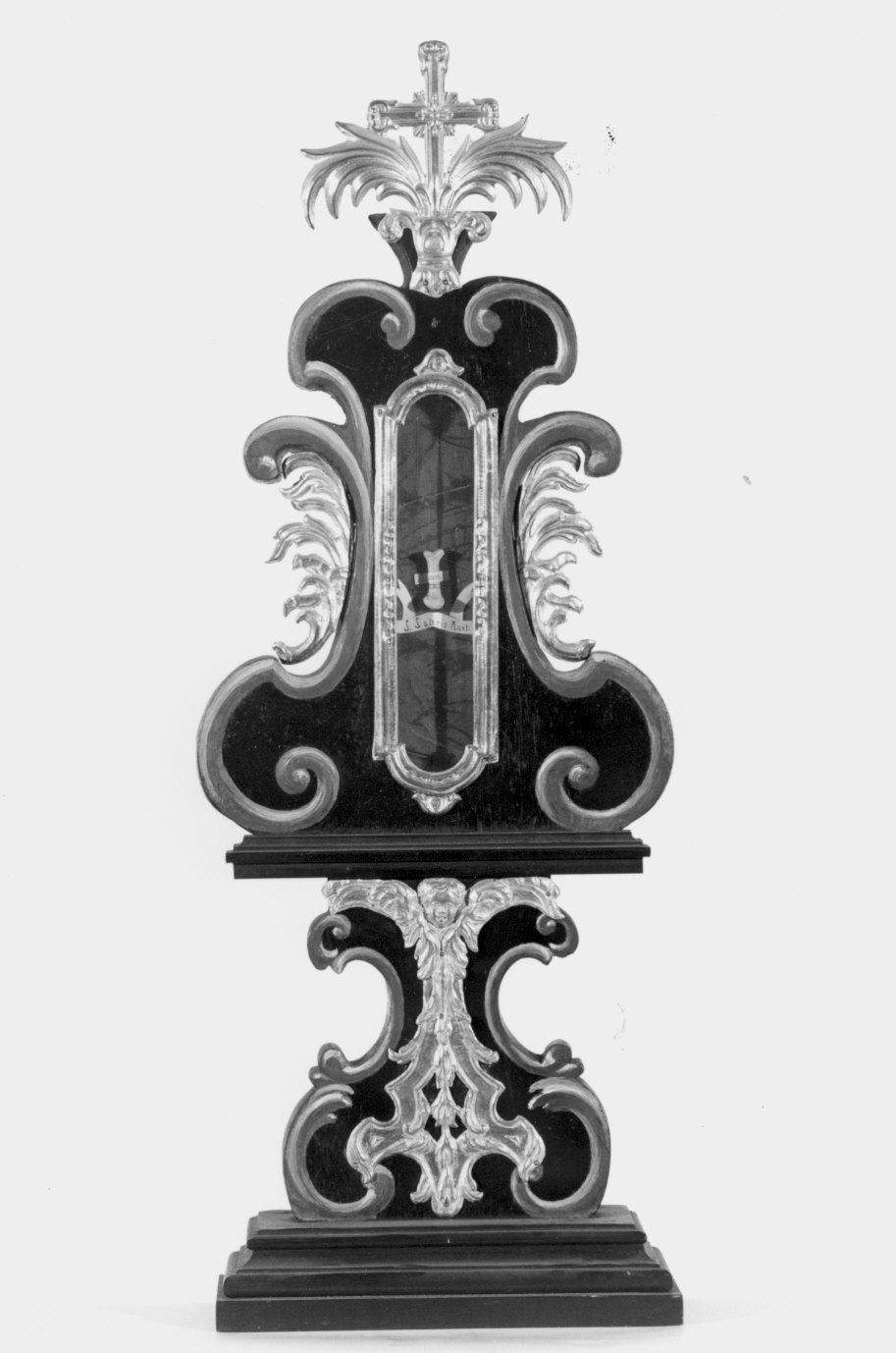 reliquiario, serie - bottega lombarda (fine/inizio secc. XVIII/ XIX)