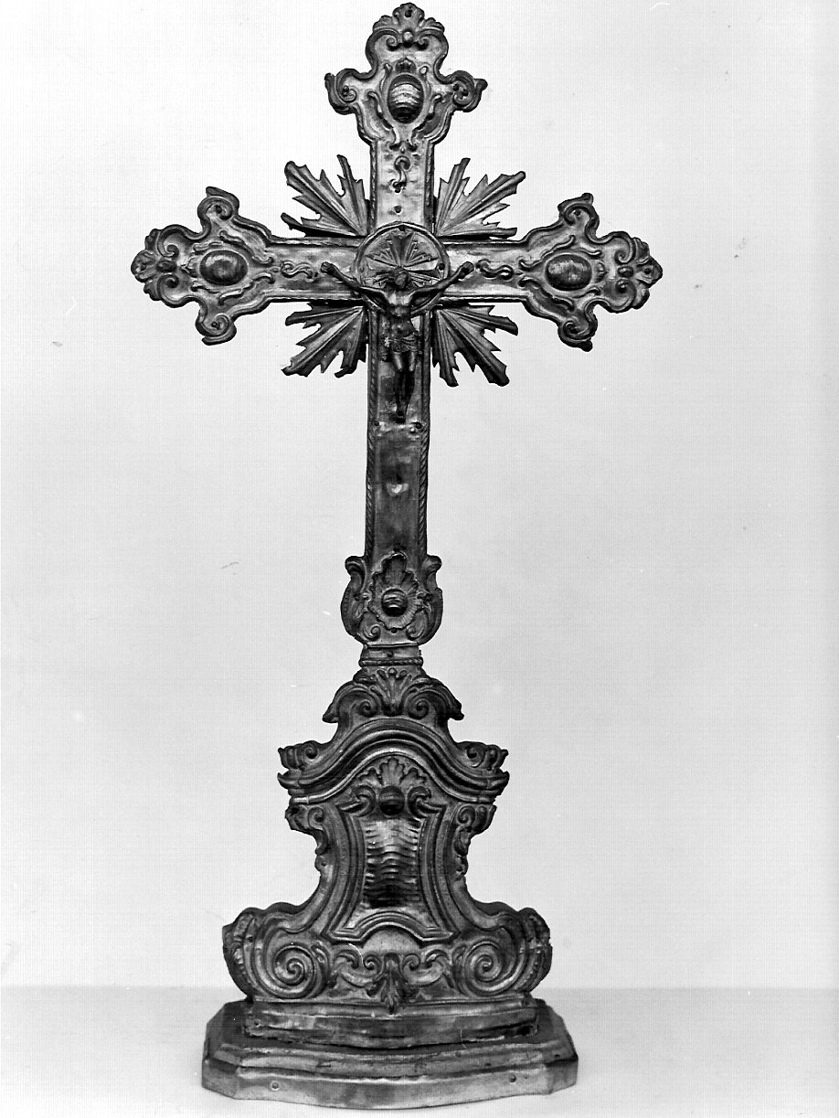 croce d'altare, opera isolata - bottega lombarda (sec. XIX)