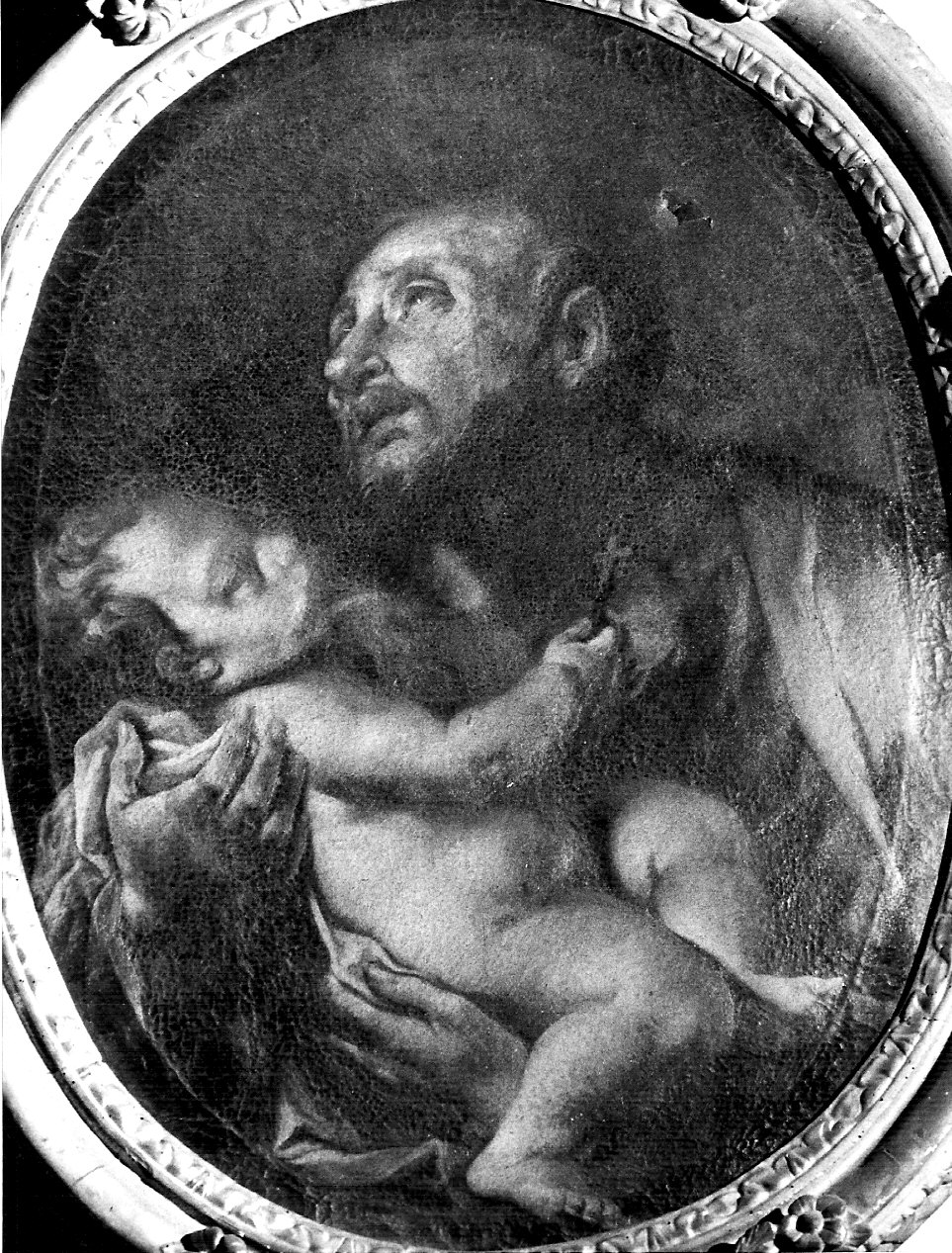 San Giuseppe e Gesù Bambino (dipinto, opera isolata) - ambito lombardo (fine/inizio secc. XVII/ XVIII)