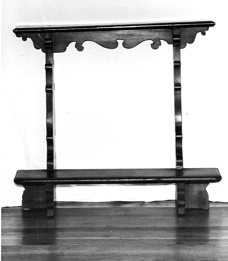 inginocchiatoio, opera isolata - bottega lombarda (fine/inizio secc. XIX/ XX)