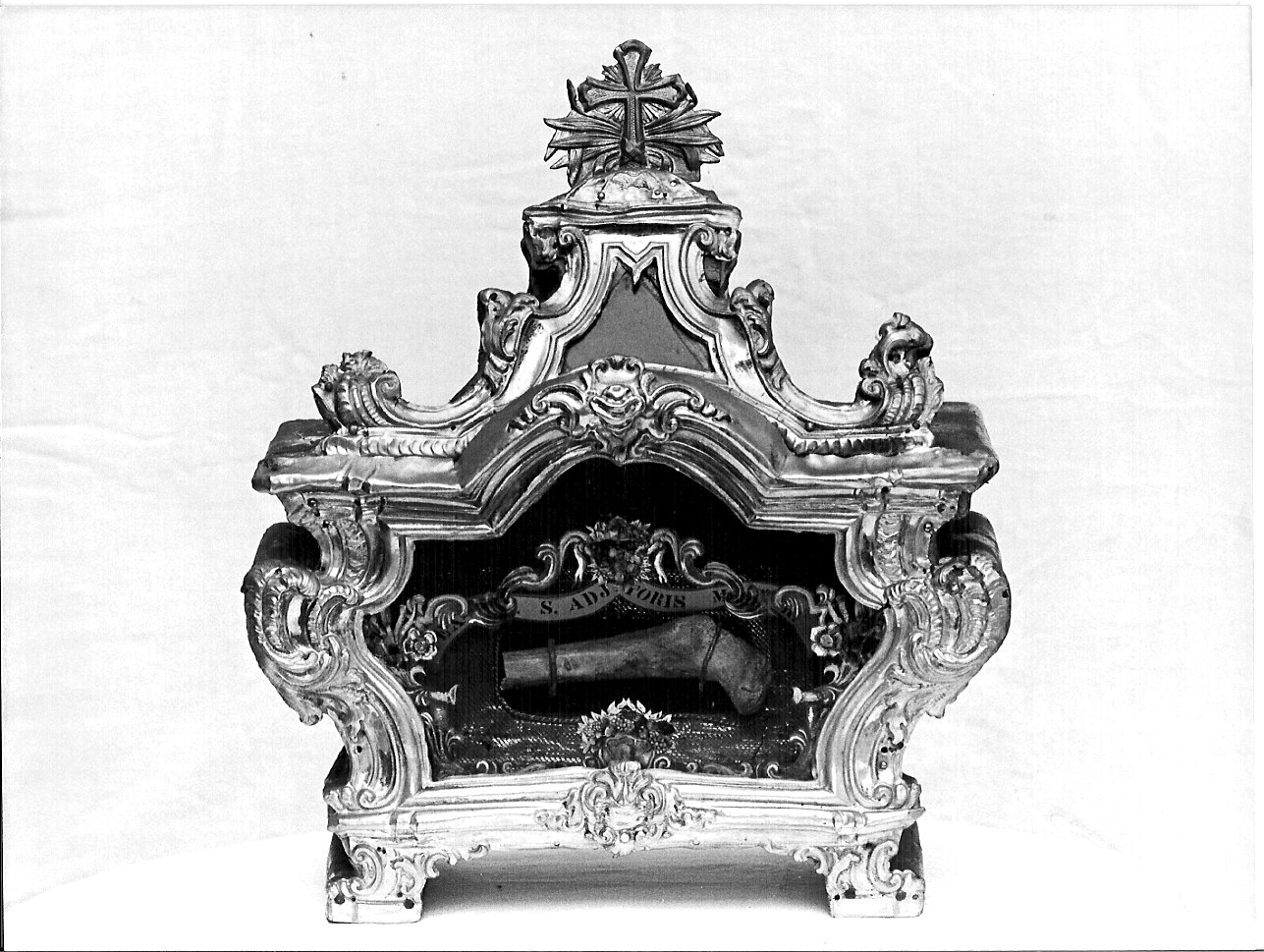 reliquiario a teca - a urna, serie - bottega lombarda (sec. XVIII)