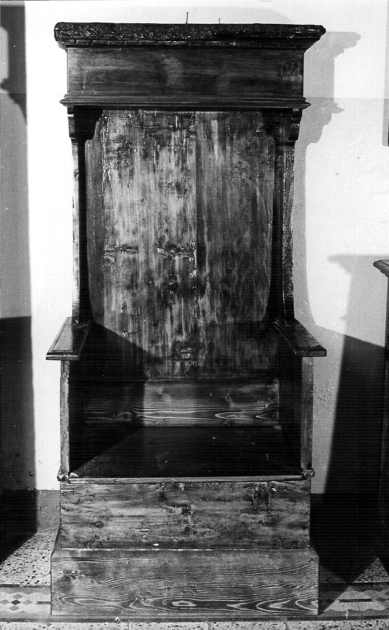 seggiolone, opera isolata - bottega lombarda (sec. XVII)