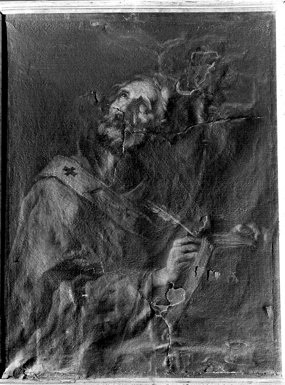 Dottore della Chiesa (dipinto, elemento d'insieme) - ambito lombardo (secc. XVII/ XVIII)