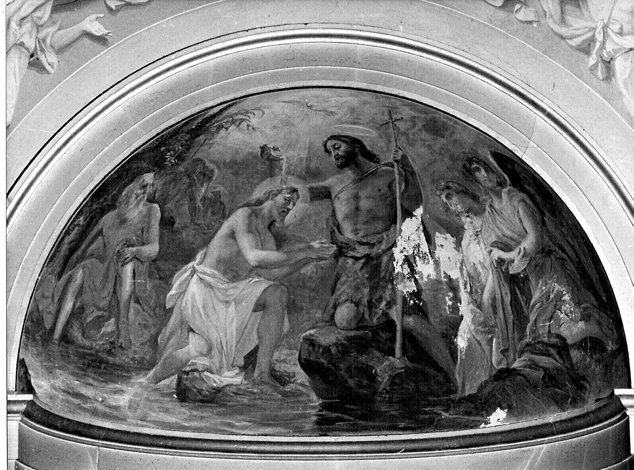 battesimo di Cristo (dipinto, opera isolata) di Brighenti Giovanni Battista (sec. XIX)