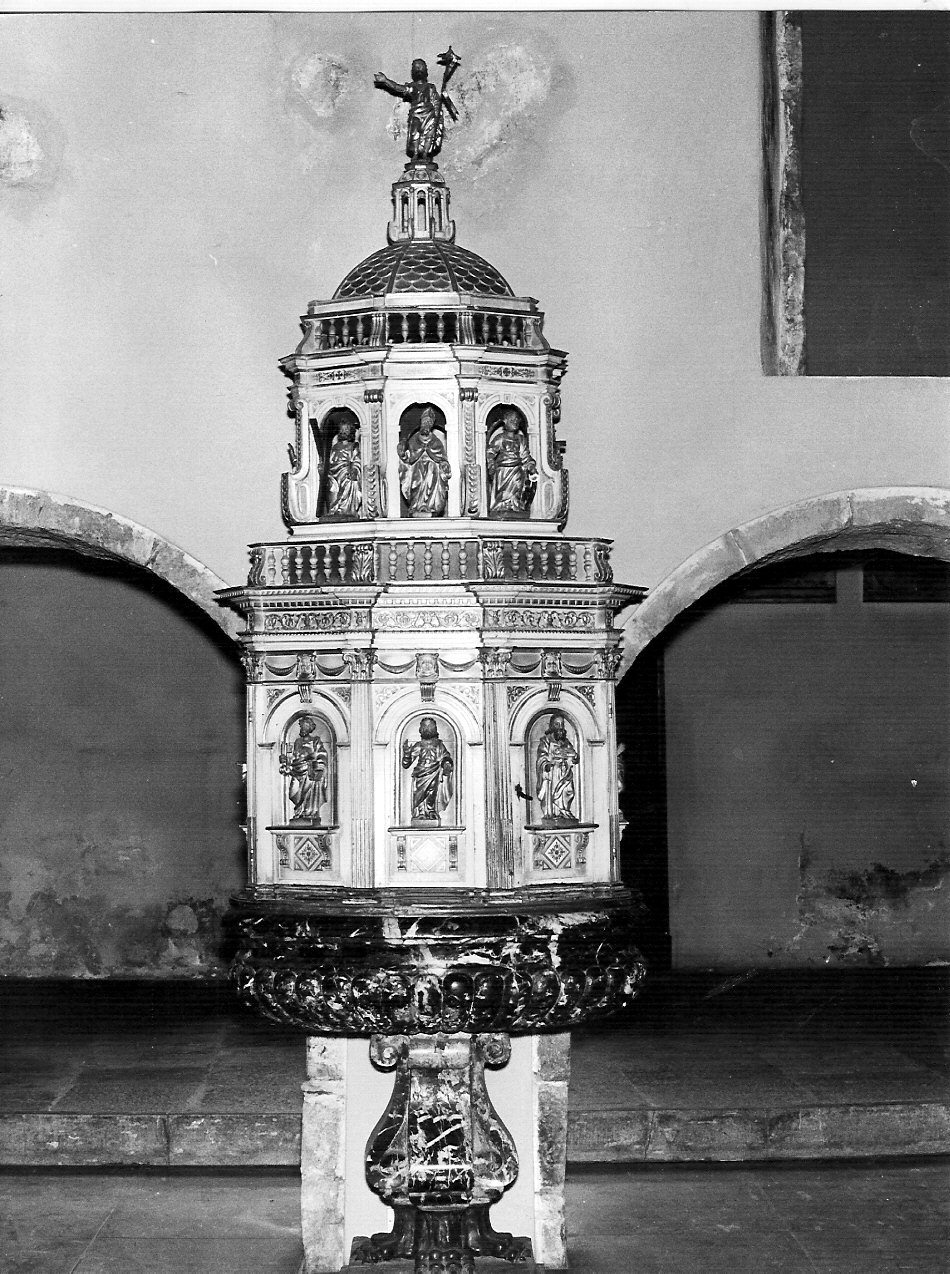 fonte battesimale, opera isolata - bottega lombarda (fine/inizio secc. XVI/ XVII, sec. XIX)