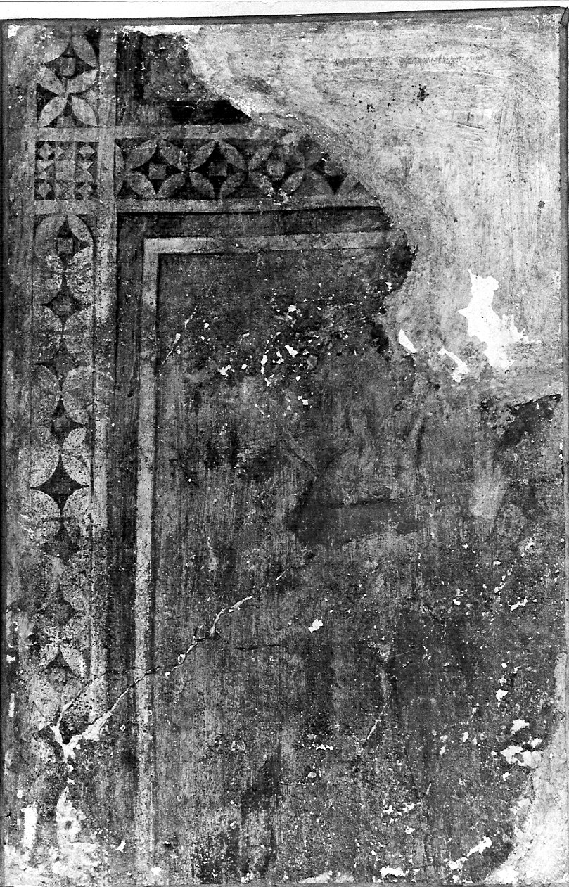 dipinto murale, frammento - ambito lombardo (fine/inizio secc. XIV/ XV)