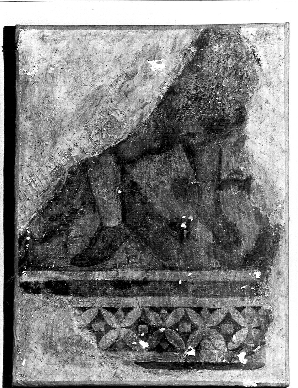dipinto murale, frammento - ambito lombardo (fine/inizio secc. XIV/ XV)