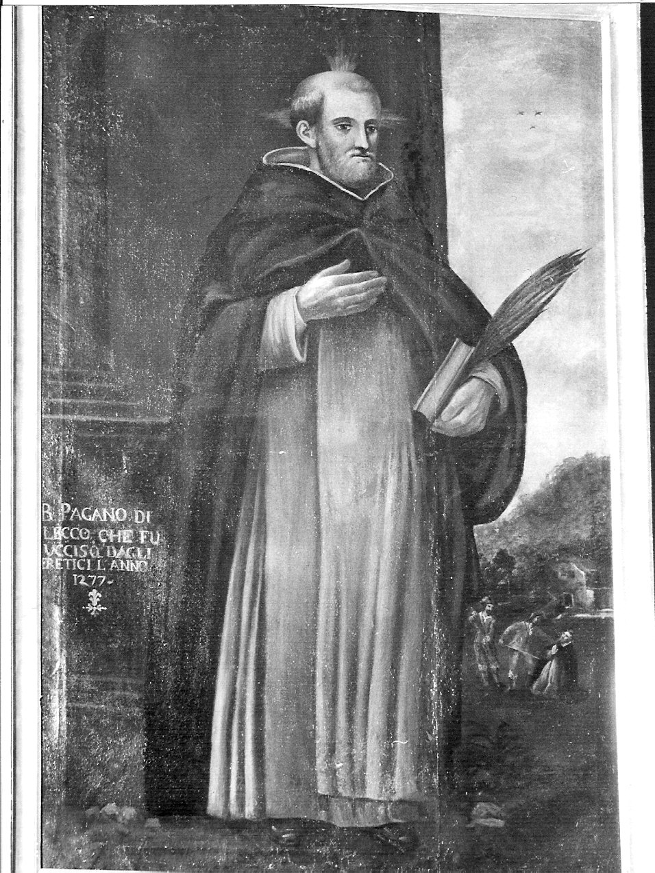 il Beato Pagano (dipinto, opera isolata) - ambito lombardo (sec. XVII)