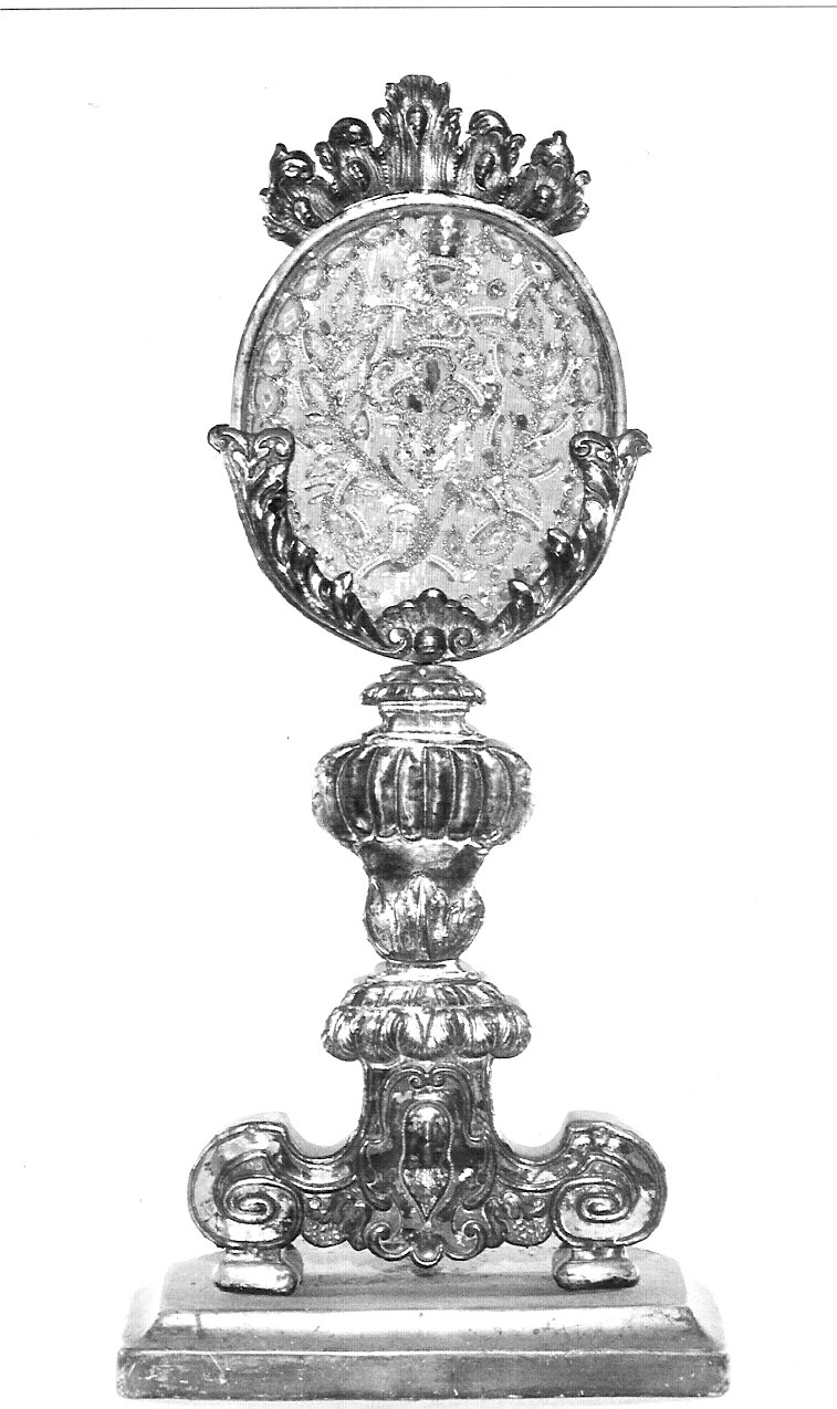 reliquiario, opera isolata - bottega lombarda (seconda metà sec. XVIII, sec. XIX)