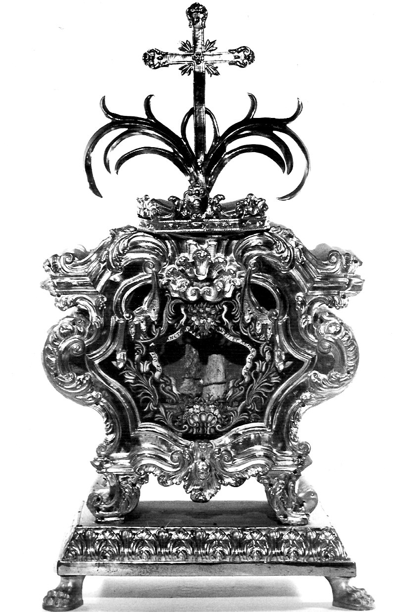 reliquiario a teca - a urna, serie - bottega lombarda (sec. XVIII)