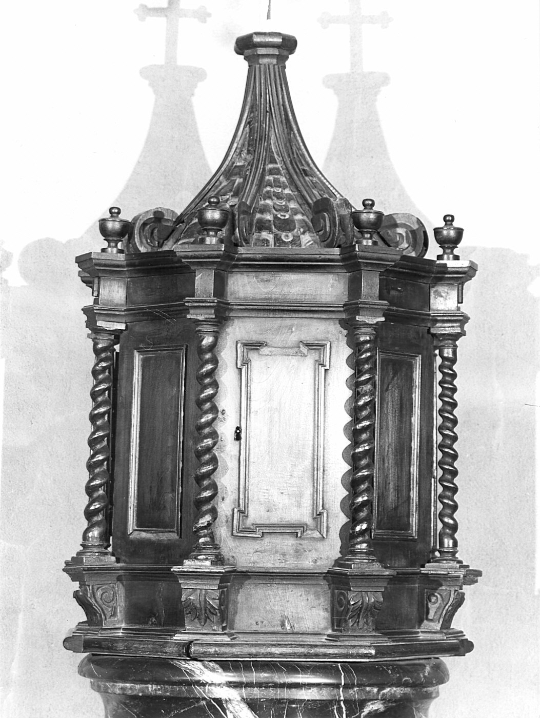 coperchio del fonte battesimale, opera isolata - bottega lombarda (sec. XVII)