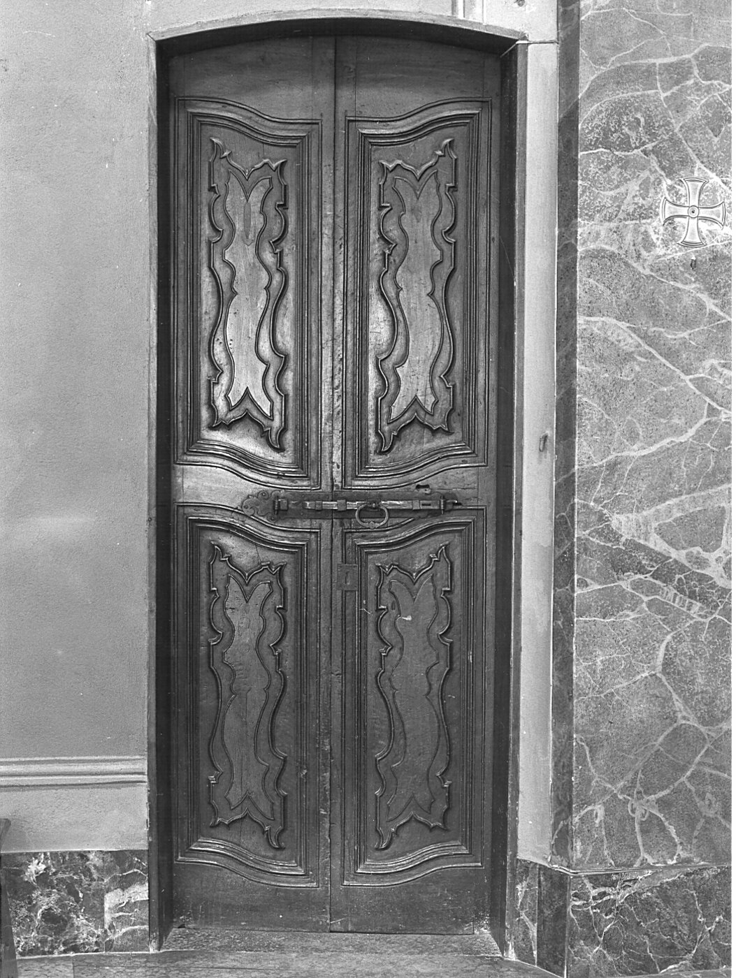 porta - a due battenti, coppia - bottega lombarda (sec. XVIII)