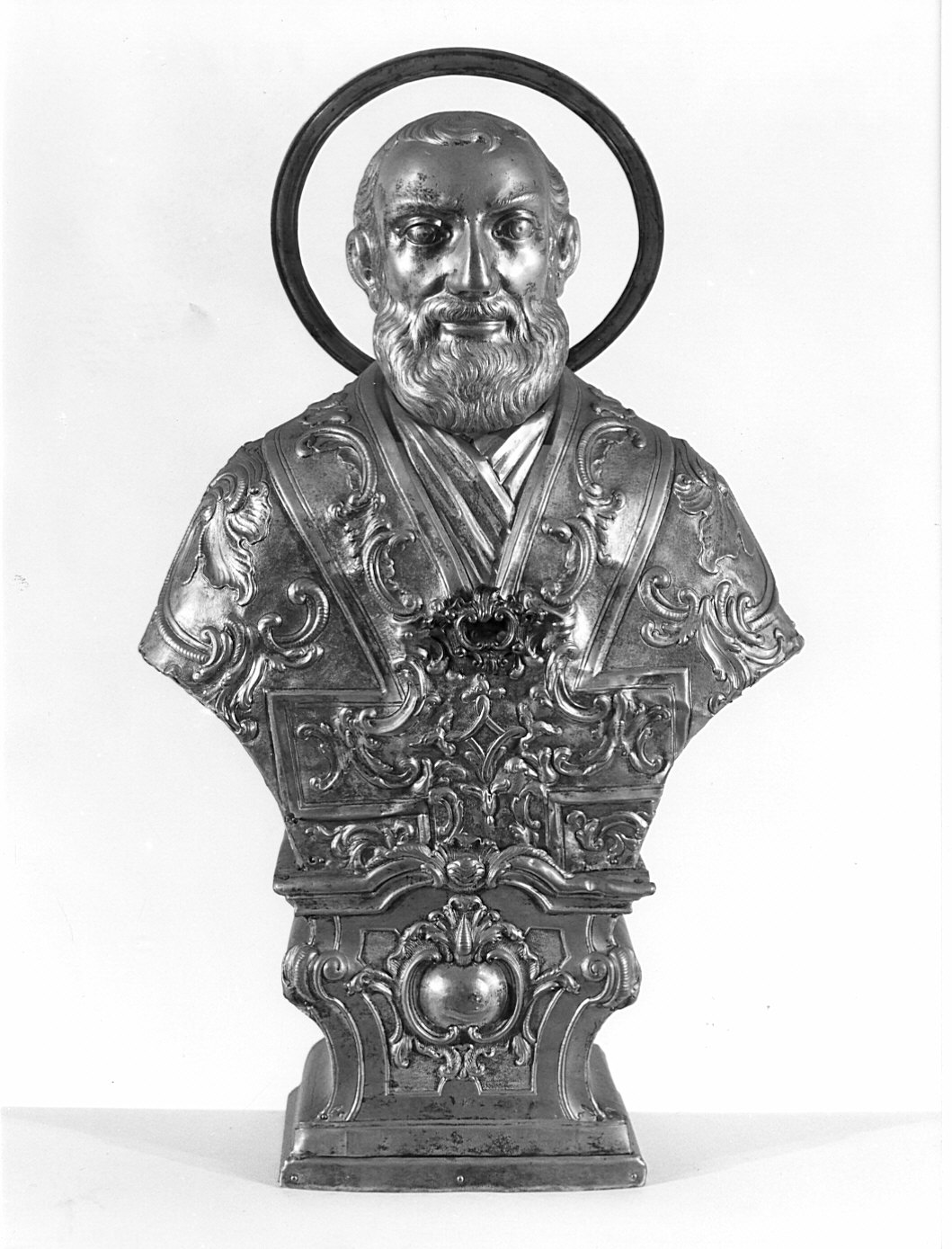 Sant'Ambrogio (reliquiario - a busto, opera isolata) - bottega lombarda (sec. XIX)