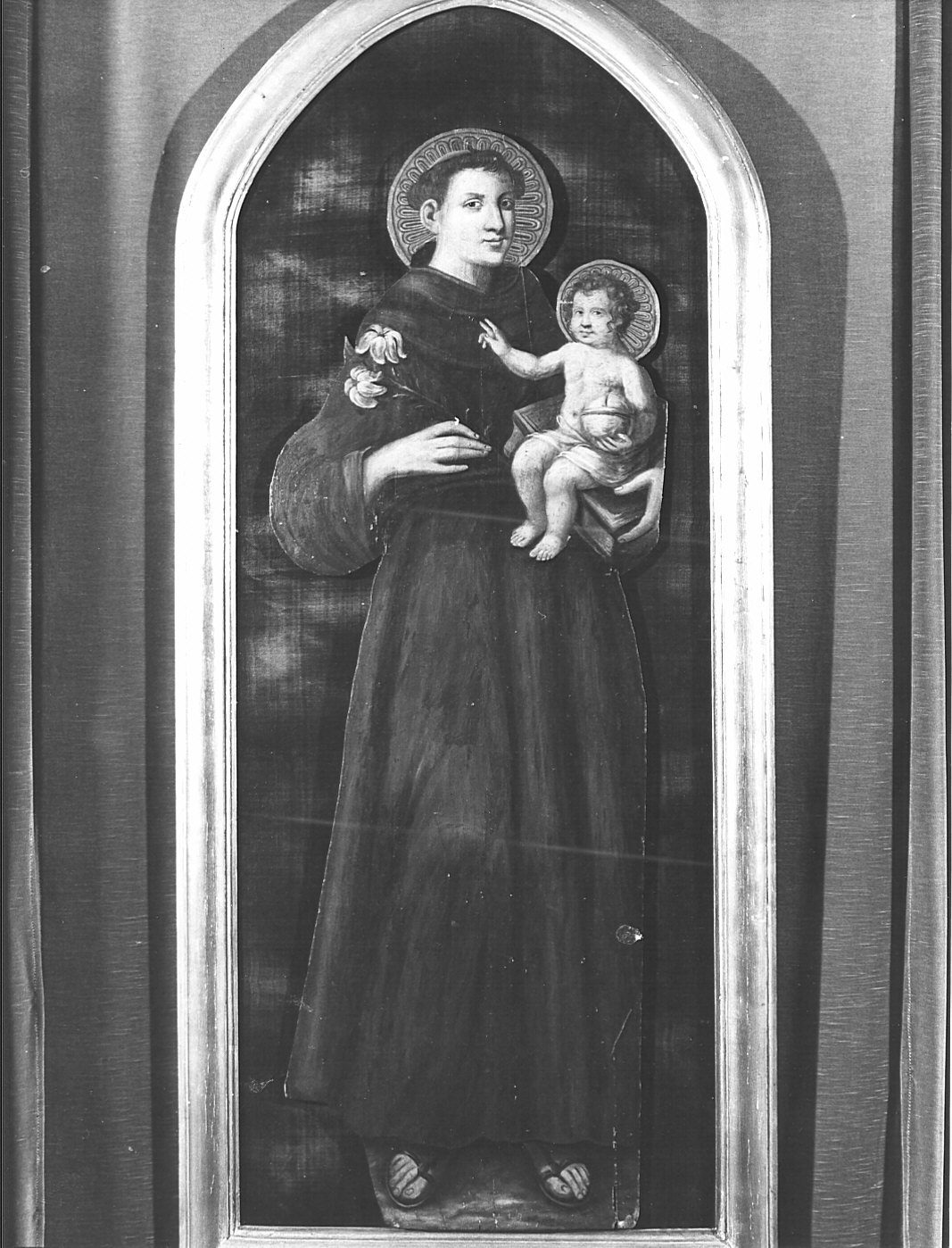 Tavola di Sant'Antonio, Sant'Antonio da Padova (dipinto, frammento) - ambito lombardo (fine/inizio secc. XVI/ XVII)