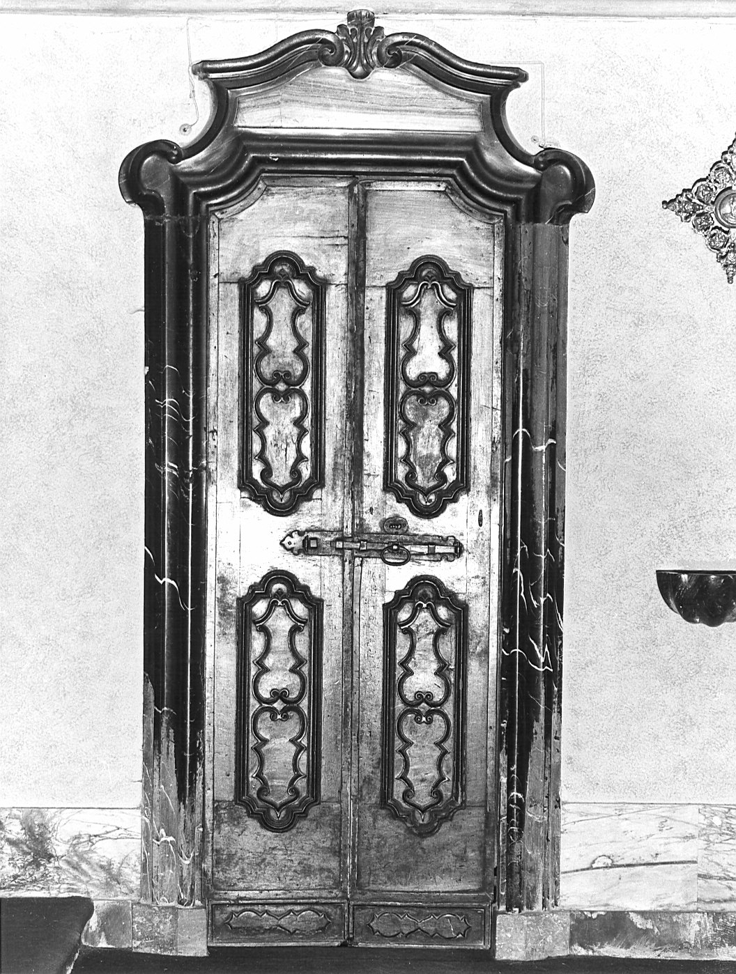 porta - a due battenti, coppia - bottega lombarda (metà sec. XVIII)