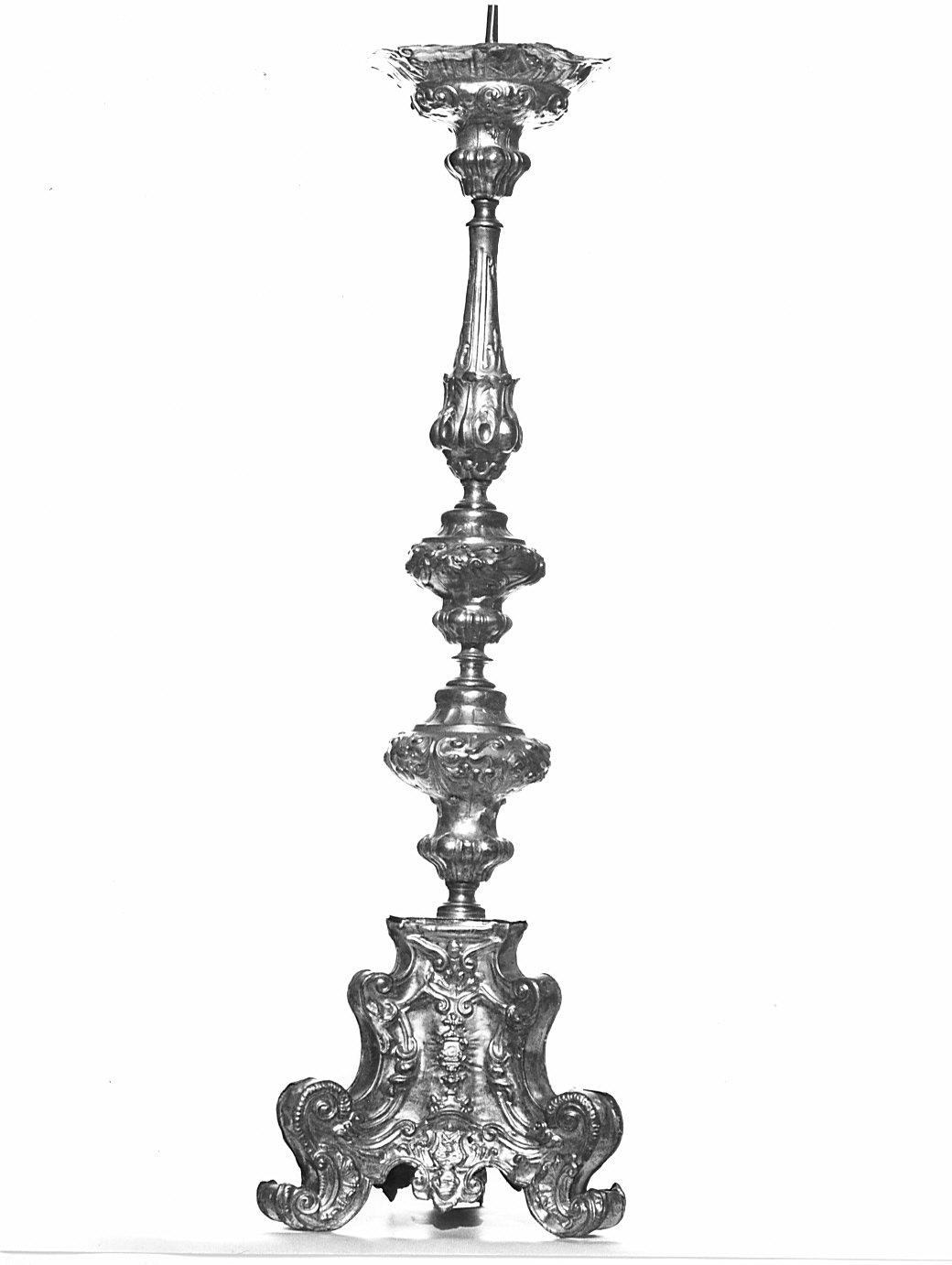 candeliere, serie - bottega lombarda (metà sec. XVIII)