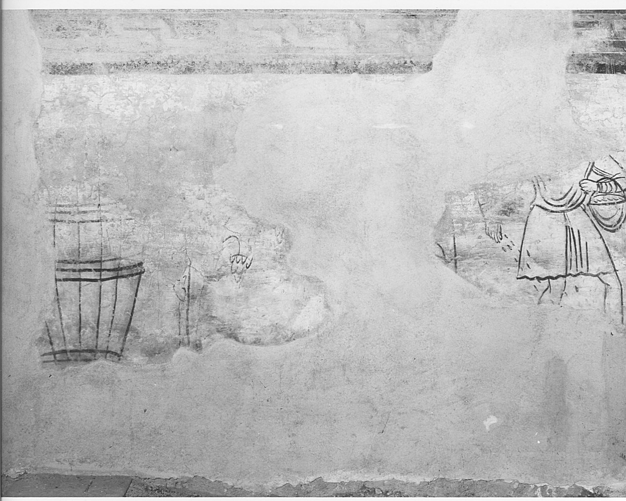 dipinto, frammento - ambito lombardo (prima metà sec. XI)