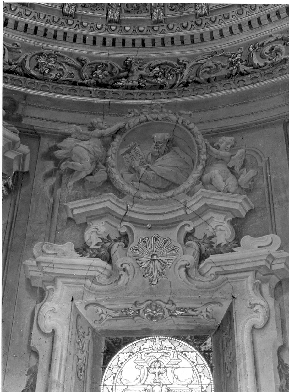 quadratura architettonica (decorazione pittorica, elemento d'insieme) di Ligari Giovanni Pietro (sec. XVIII)